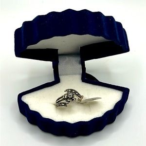 New Sterling silver Marcasite ring